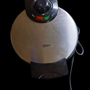 Oster Stainless Steel Waffle Maker - Silver & Black